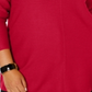Alfani Women's Ribbed Snap Detail Sweater Red Size -2XL