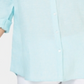 Charter Club Women's Linen Shirt Blue Size X-Small
