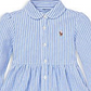 Ralph Lauren Girls' Striped Shirt Dress & Bloomers Set Blue Size 3MOS