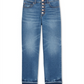 INC International Concepts Women's Ripped Straight Leg Jeans Blue Size 0