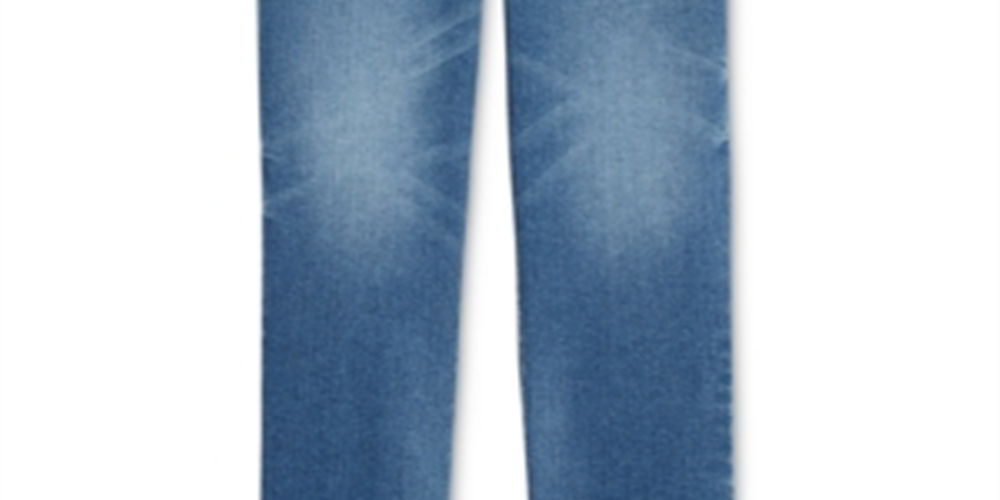 INC International Concepts Women's Ripped Straight Leg Jeans Blue Size 0