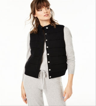 Charter Club Women's Cashmere Vest Black Size Large
