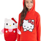 Cubcoats Hello Kitty 2 in 1 Transforming Pullover Hoodie & Soft Plushie Red