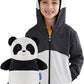 Cubcoats Papo The Panda 2 in 1 Transforming Hoodie and Soft Plushie, Black and White Unisex