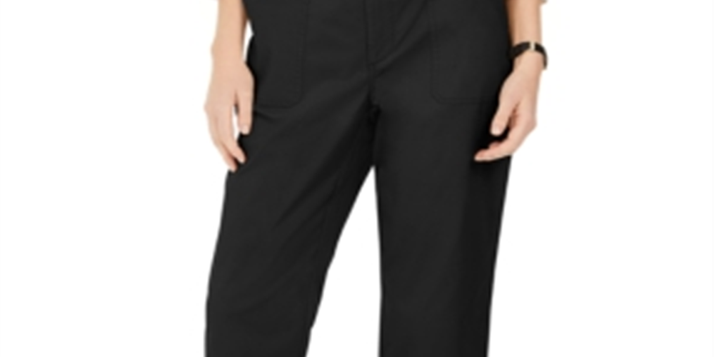 Charter Club Women's Capri Twill Pants Black Size 10