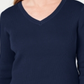 Karen Scott Women's Cotton V Neck Sweater Blue Size Large