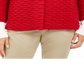 JM Collection Women's Holiday Party Textured Sweater Jacket Red Size X-Small