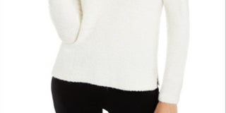 Alfani Women's Long Sleeve Turtle Neck Blouse White Size Medium