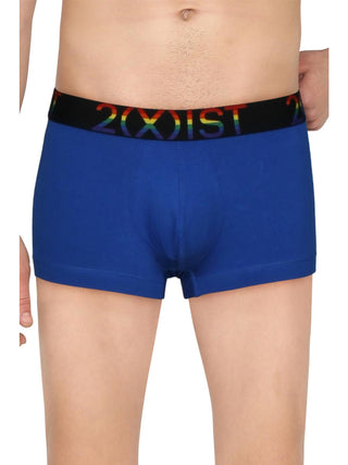 2(X)IST Men's Pride Trunk Boxer Brief Underwear Blue Size Medium