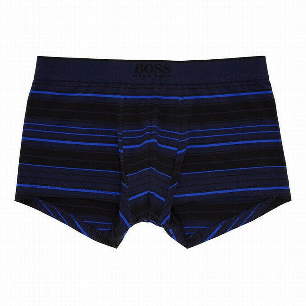 Boss Men's Underwear Medium Trunk Striped Boxer Briefs Blue Size Medium