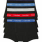 Calvin Klein Men's 5 Pk Cotton Classics Trunks Blue Size Small