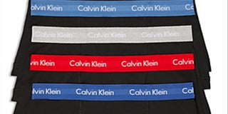 Calvin Klein Men's 5 Pk Cotton Classics Trunks Blue Size Small