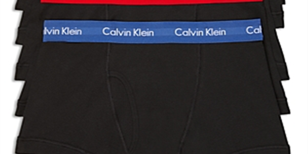 Calvin Klein Men's 5 Pk Cotton Classics Trunks Blue Size Small
