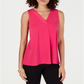 Alfani Women's V Neck Tank Top Pink Size Petite XL