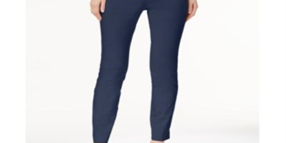 Alfani Women's Tummy Control Pull on Skinny Pants Dark Fudge Size 12 Petite