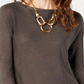 INC International Concepts Women's Shirttail Hi Low Boatneck Sweater Gray Size X-Small