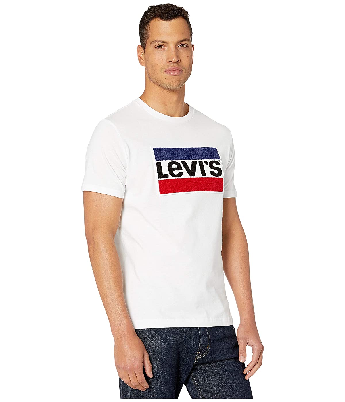 Levi's Men's Logo T-Shirt White Size Large