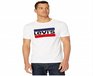 Levi's Men's Logo T-Shirt White Size Large