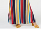 INC International Concepts Women's Striped Smocked Maxi Dress Red Size Petite Small