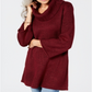 Karen Scott Women's Cowlneck Tunic Red Size Small