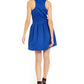 Michael Kors Women's Sleeveless Short Dress Blue Size Small