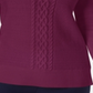 Karen Scott Women's Cable Knit Sweater Autumn Berry Size X-Small