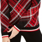 Charter Club Women's Plaid Crewneck Sweater Black Size Large