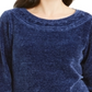 Karen Scott Women's Boat Neck Chenille Sweater Blue Size XX-Large