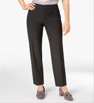 Charter Club Women's Slim Leg Ankle Pants Gray Size 6 Petite