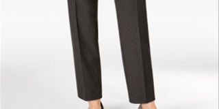 Charter Club Women's Slim Leg Ankle Pants Gray Size 6 Petite