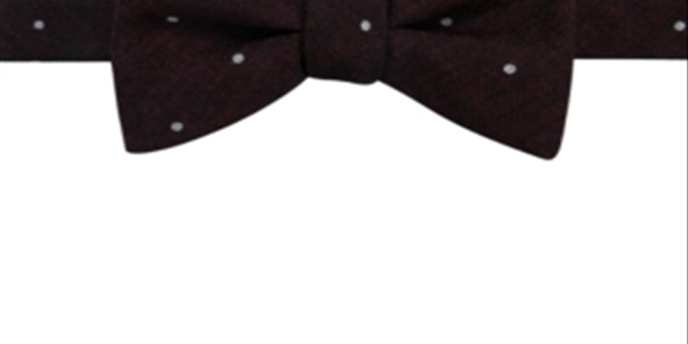 Ryan Seacrest Distinction Men's Bow Umbria Dot Pre Tie Red Size Regular