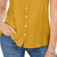 Style & Co Women's Button Down Tank Top Yellow Size XX-Large
