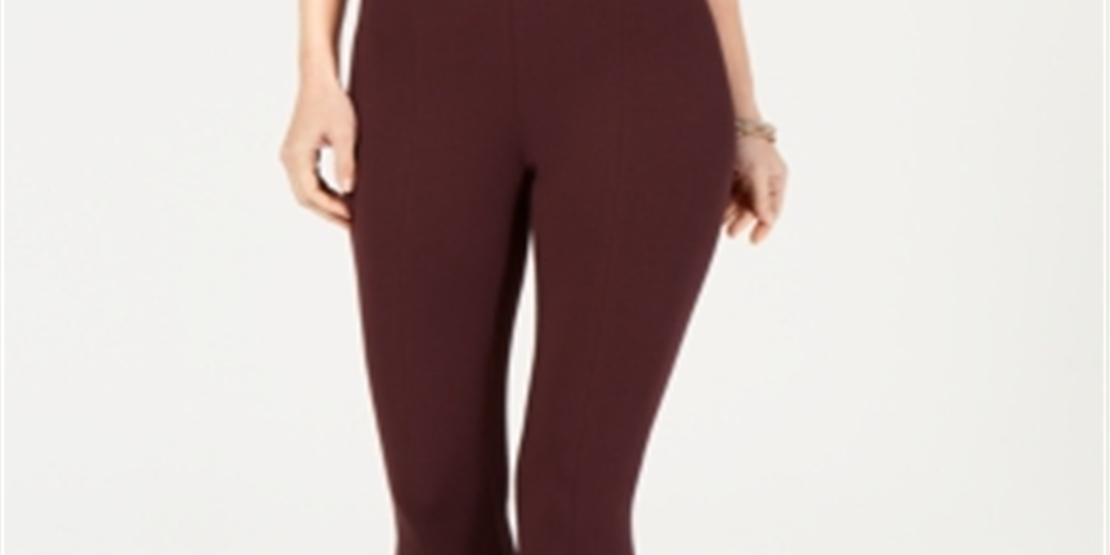 Alfani Women's Comfort Waist Leggings Wine Size Petite XL