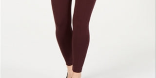 Alfani Women's Comfort Waist Leggings Wine Size Petite XL
