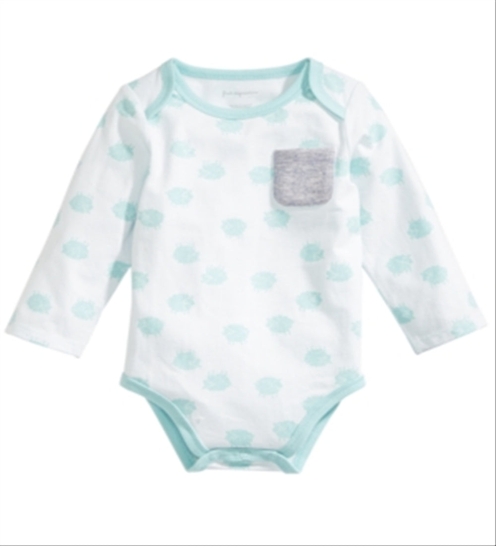 First Impressions Baby Boy's Lamb Print Bodysuit Blue Size Newborn