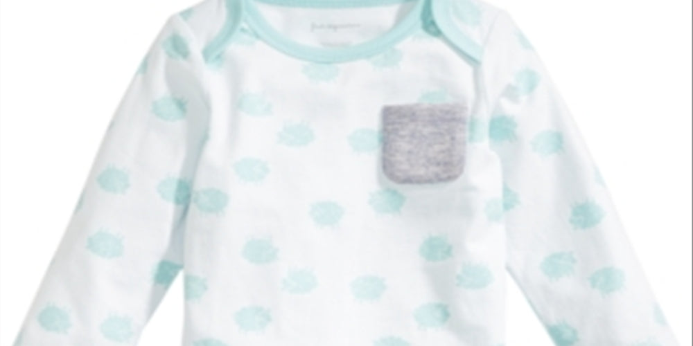 First Impressions Baby Boy's Lamb Print Bodysuit Blue Size Newborn