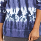 Tommy Hilfiger Women's French Terry Tie Dye Sweatshirt Blue Size XL