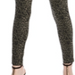 INC International Concepts Women's Animal Print Curvy Fit Skinny Pants Green Size 2