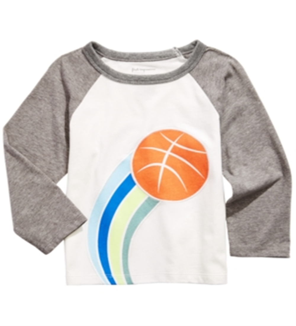First Impressions Baby Boy's Basketball Print T-Shirt White Size 12MOS