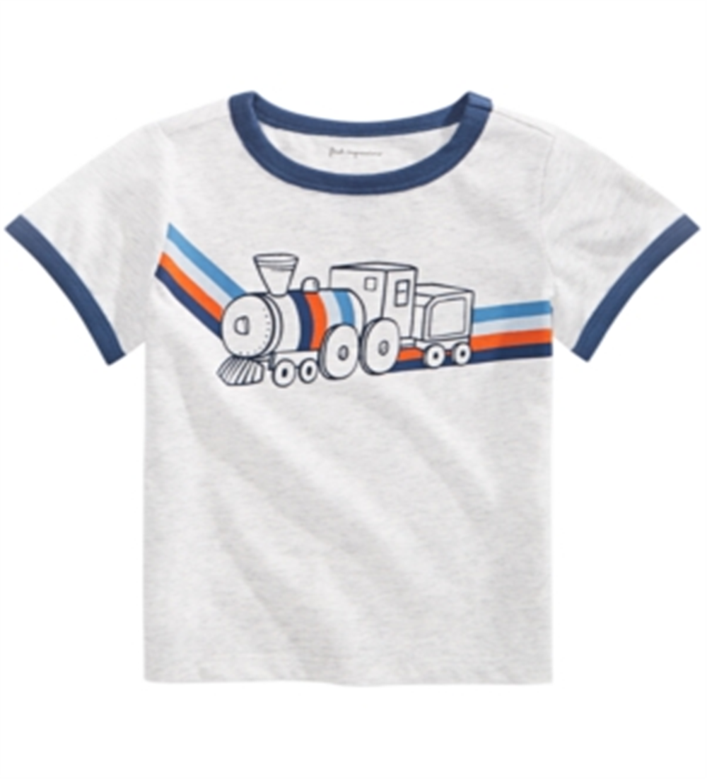 First Impressions Baby Boy's Train T-Shirt Gray Size 24MOS