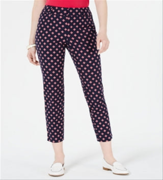 Charter Club Women's Printed Capri Pants Blue Size 6
