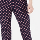 Charter Club Women's Printed Capri Pants Blue Size 6