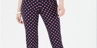 Charter Club Women's Printed Capri Pants Blue Size 6