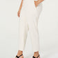Bar III Women's Pocketed Straight Leg Pants Plus White Size 20W