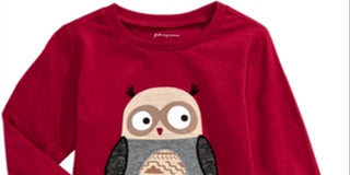 First Impressions Baby Boy's Cotton Little Owl T-Shirt Red Size 18MOS