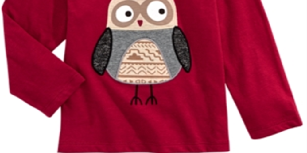First Impressions Baby Boy's Cotton Little Owl T-Shirt Red Size 18MOS