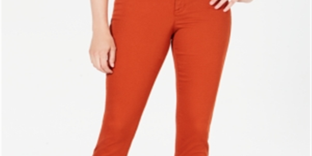 Style & Co Women's Curvy Fit Skinny Fashion Jeans Copper  Size 8