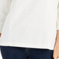 Charter Club Women's Striped Back Button Top White Size Large