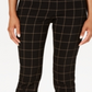 Charter Club Women's Windowpane Plaid Pants Black Size 12 Petite