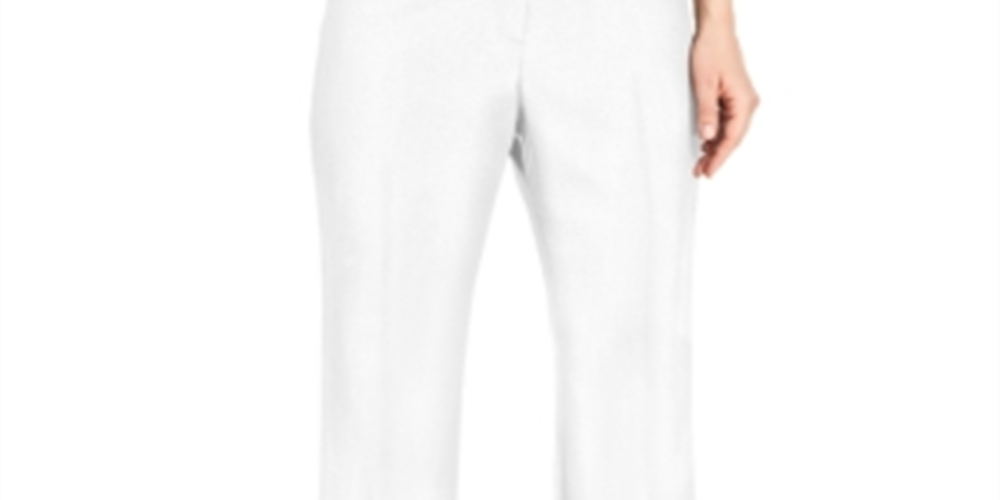 Kasper Women's Solid Trouser White Size 6 Petite